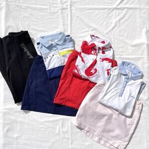7 Piece Eagegof Golf Clothing Lot Size 140 US Girls 10 Skirts Tops Pants